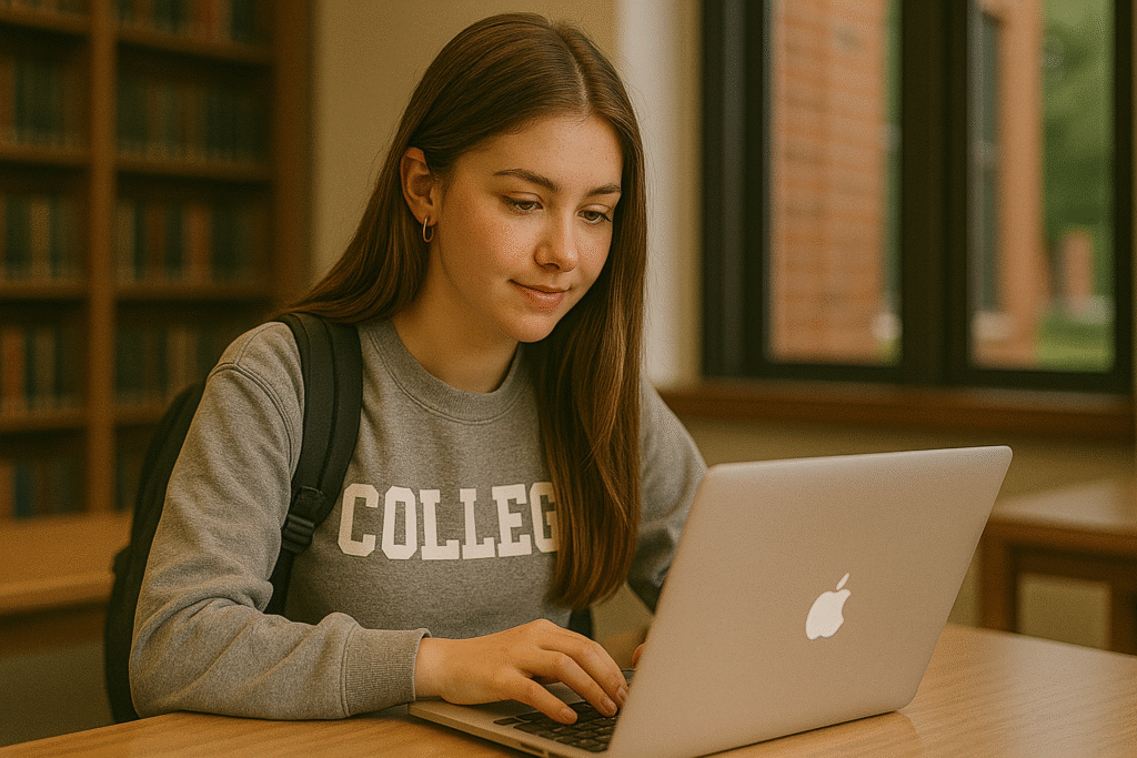 Student working on statistical analysis research, using statistical tools and methods for data analysis.